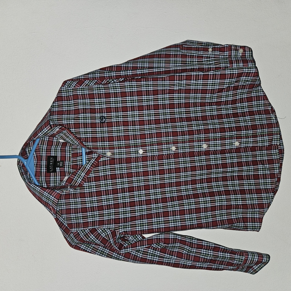 Ralph Lauren Kids Red Plaid Shirt